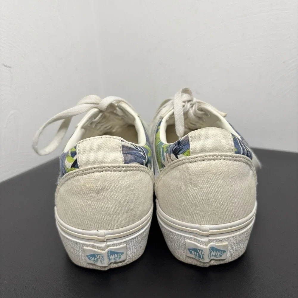 VANS WARD PLATFORM PARADISE FLORAL Shoes Women's Size 9.5 Skate Sneakers Casual‎